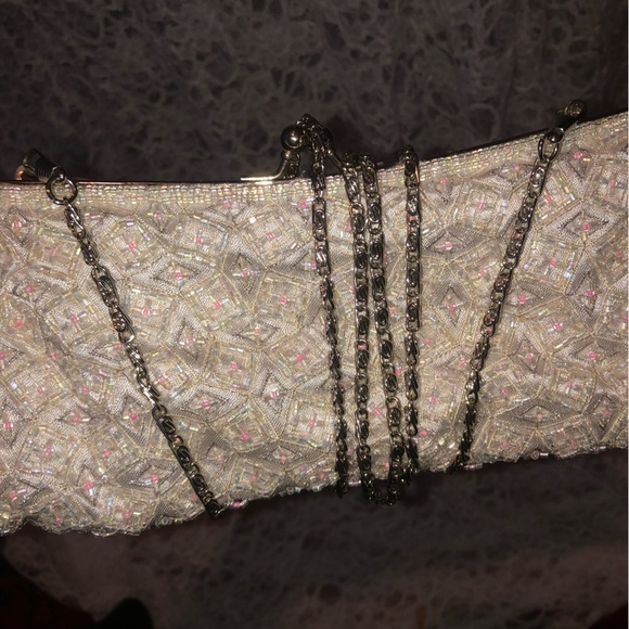 Elegant Beaded Clutch by INS. Perfect for weddings/ grad/ and special occassion - Picture 7 of 10